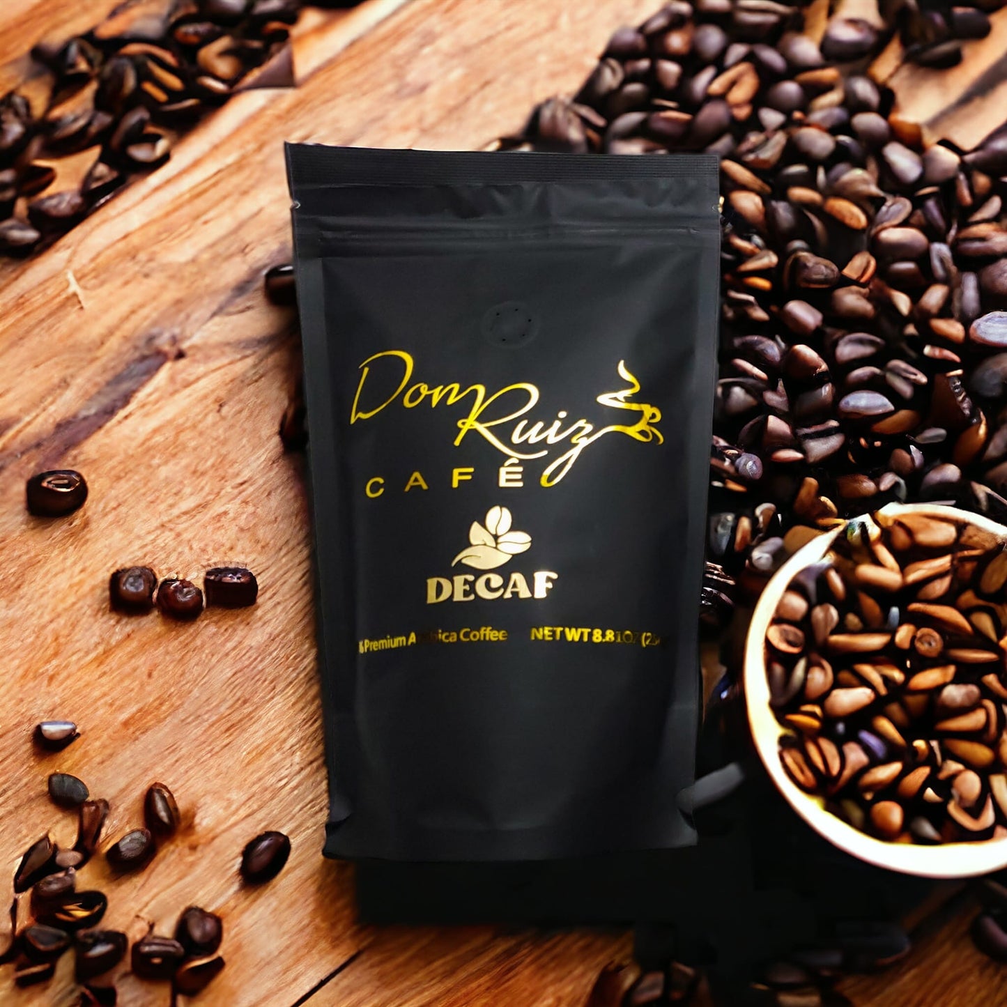 DECAF (WHOLE BEAN )PREMIUM ARABICA 8.81 oz (250g)